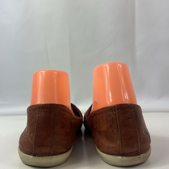 Frye Melanie Brown Leather Women's Slip On Shoes - Picture 5 of 15
